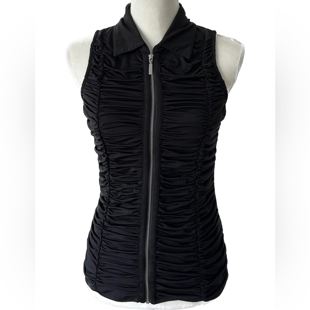 Ruched Zip Top